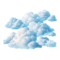 creative pixel cloud design for digital art png